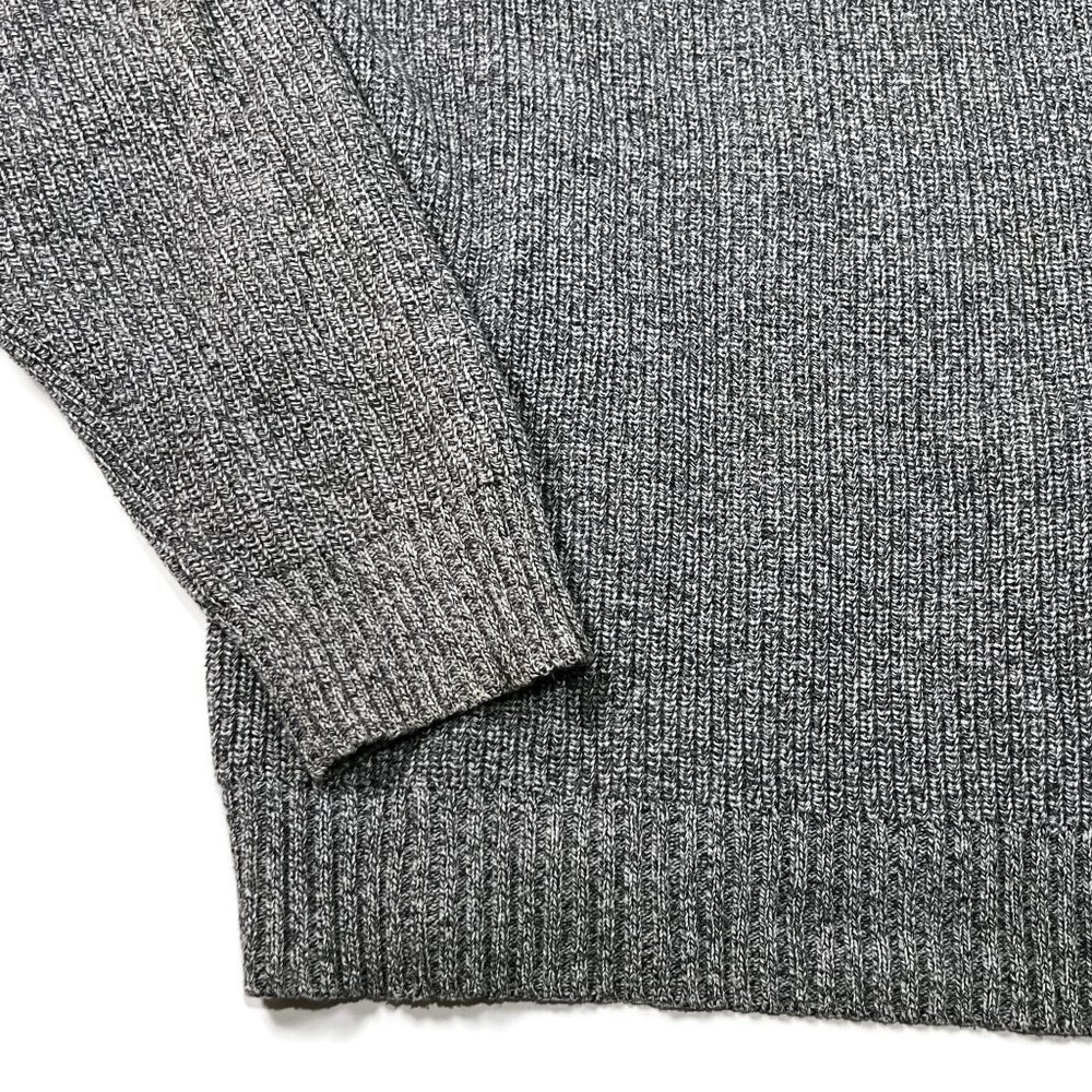 Calvin Klein Sweater Mens XL Gray 1/4 Zip Pullover Mock Neck Cotton - Picture 3 of 5